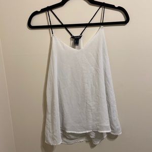 White dress tank top.